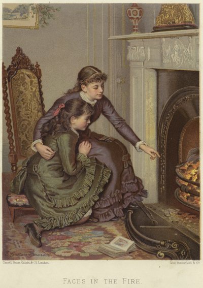 Faces in the Fire by Ernest Gustave Girardot